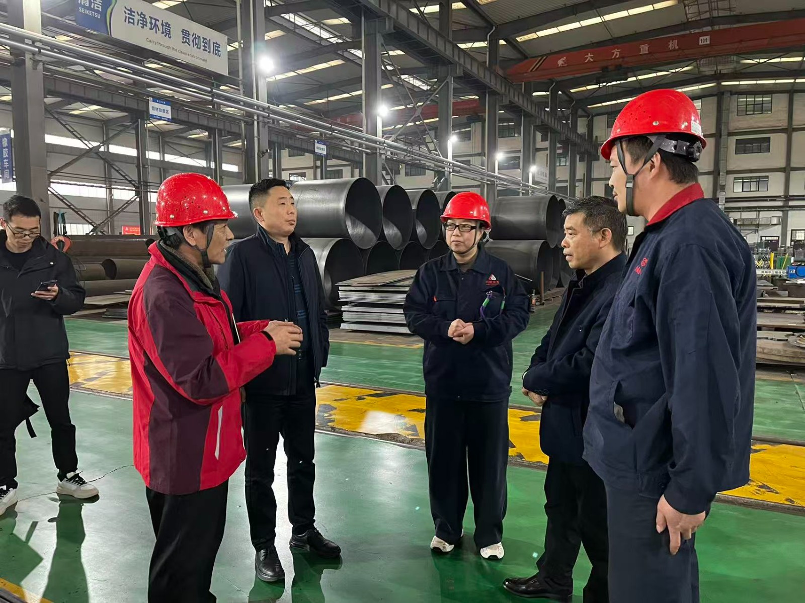 市工信局與區(qū)應(yīng)急管理局聯(lián)合檢查指導(dǎo)我司安全生產(chǎn)工作